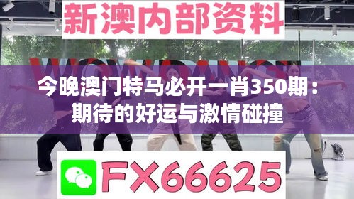 今晚澳門(mén)特馬必開(kāi)一肖350期：期待的好運(yùn)與激情碰撞