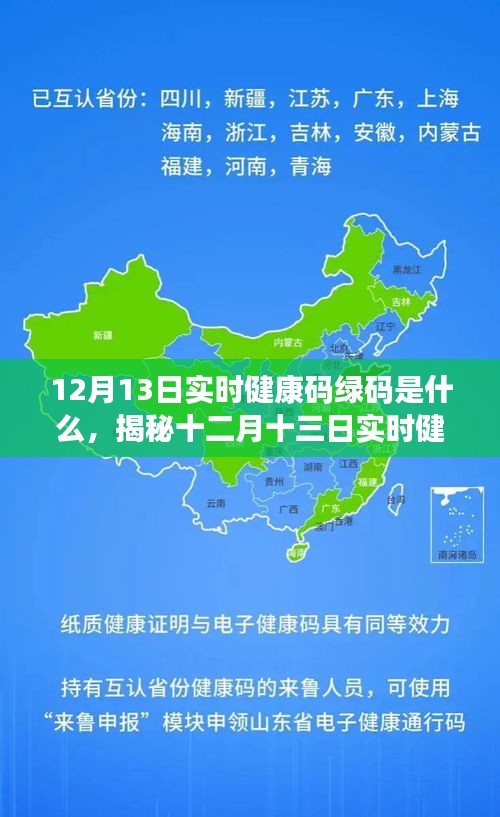 揭秘十二月十三日實時健康碼綠碼真相，定義、功能及應用解析