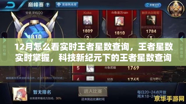 科技新紀(jì)元下的王者星數(shù)實(shí)時(shí)查詢(xún)體驗(yàn)解析