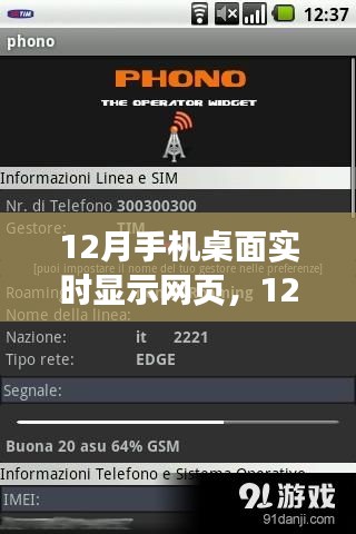 技術(shù)革新下的時(shí)代印記，手機(jī)桌面實(shí)時(shí)顯示網(wǎng)頁(yè)功能