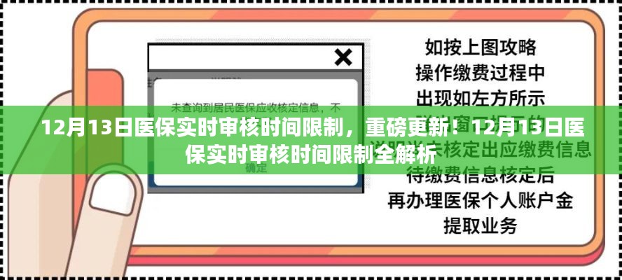 重磅更新！關(guān)于醫(yī)保實時審核時間限制詳解，最新動態(tài)與解析（12月13日）