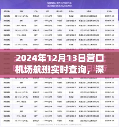2024年12月13日營(yíng)口機(jī)場(chǎng)航班實(shí)時(shí)查詢(xún)系統(tǒng)深度評(píng)測(cè)