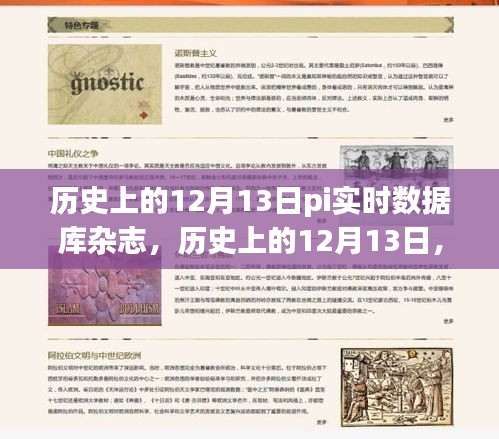 歷史上的12月13日，PI實(shí)時數(shù)據(jù)庫雜志深度解析與回顧