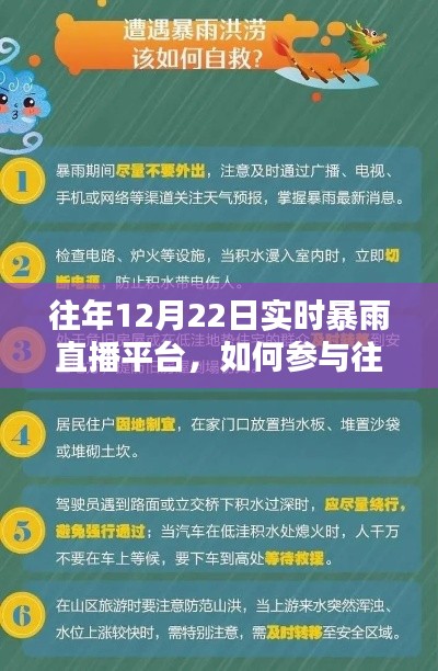 往年12月22日實(shí)時(shí)暴雨直播平臺參與指南，初學(xué)者與進(jìn)階用戶必看！