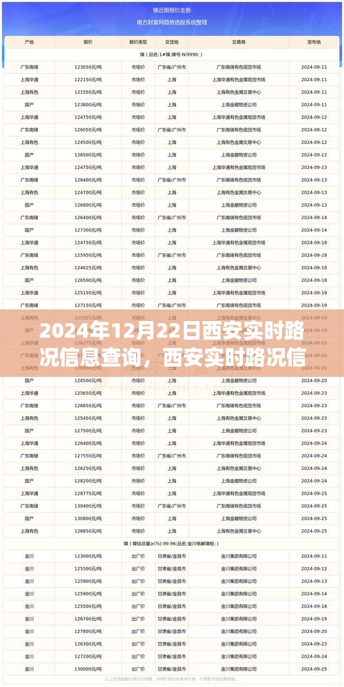 探尋西安實時路況紀(jì)實，2024年12月22日的城市脈絡(luò)