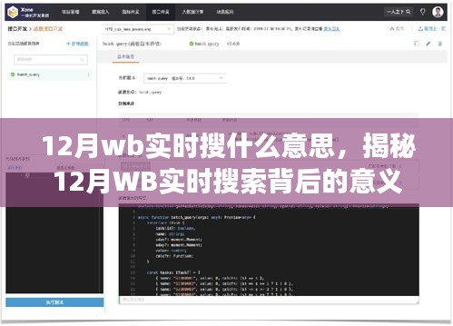 揭秘十二月WB實時搜索背后的深層含義與故事，數(shù)據(jù)深度解讀