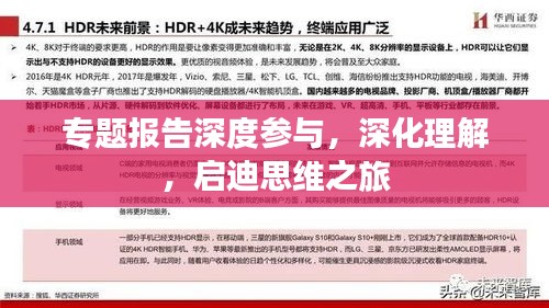 專題報告深度參與，深化理解，啟迪思維之旅