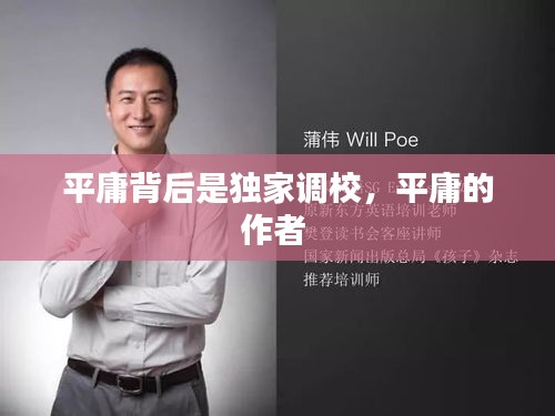 平庸背后是獨(dú)家調(diào)校，平庸的作者 