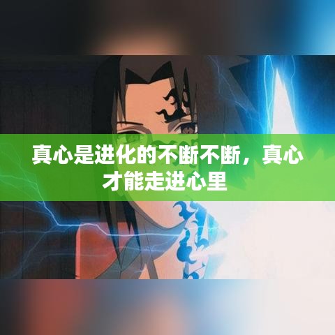 真心是進(jìn)化的不斷不斷，真心才能走進(jìn)心里 