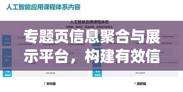 專題頁信息聚合與展示平臺(tái)，構(gòu)建有效信息的門戶標(biāo)題