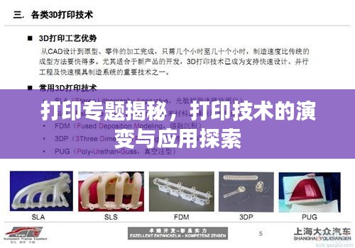 打印專題揭秘，打印技術(shù)的演變與應用探索
