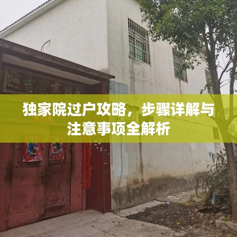 獨(dú)家院過戶攻略，步驟詳解與注意事項(xiàng)全解析
