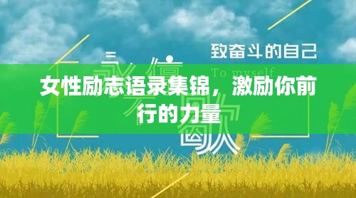 女性勵(lì)志語(yǔ)錄集錦，激勵(lì)你前行的力量