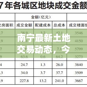 南寧最新土地交易動(dòng)態(tài)，今日地塊成交速遞