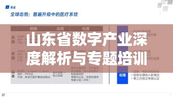 山東省數(shù)字產(chǎn)業(yè)深度解析與專題培訓(xùn)