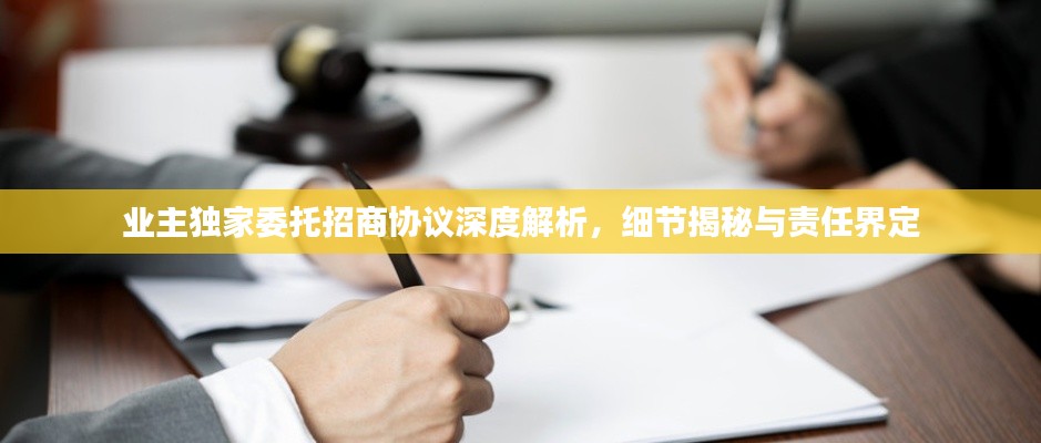 業(yè)主獨(dú)家委托招商協(xié)議深度解析，細(xì)節(jié)揭秘與責(zé)任界定