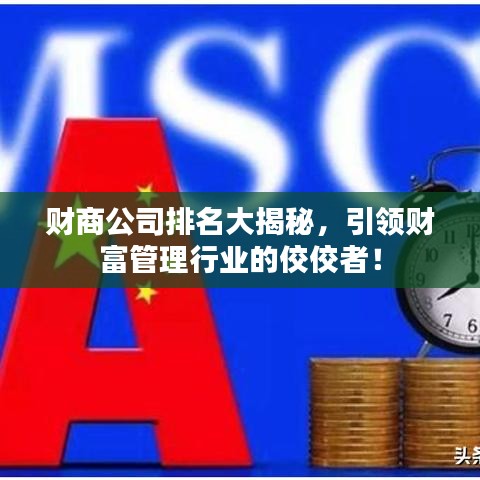 財(cái)商公司排名大揭秘，引領(lǐng)財(cái)富管理行業(yè)的佼佼者！