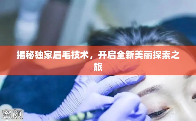 揭秘獨家眉毛技術，開啟全新美麗探索之旅