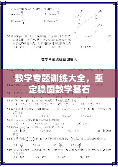 數(shù)學專題訓練大全，奠定穩(wěn)固數(shù)學基石