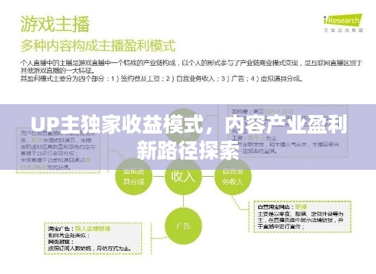 UP主獨家收益模式，內(nèi)容產(chǎn)業(yè)盈利新路徑探索