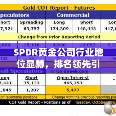 SPDR黃金公司行業(yè)地位顯赫，排名領(lǐng)先引關(guān)注