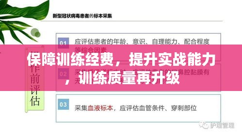 保障訓(xùn)練經(jīng)費(fèi)，提升實(shí)戰(zhàn)能力，訓(xùn)練質(zhì)量再升級(jí)
