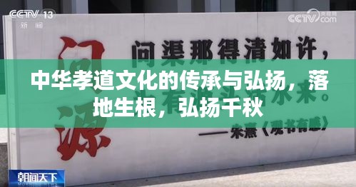 中華孝道文化的傳承與弘揚，落地生根，弘揚千秋