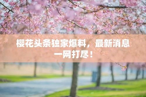 櫻花頭條獨(dú)家爆料，最新消息一網(wǎng)打盡！