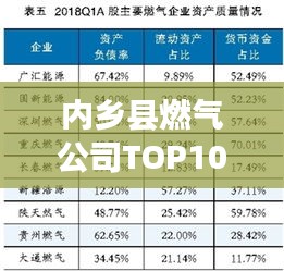 內(nèi)鄉(xiāng)縣燃氣公司TOP10榜單揭曉，行業(yè)佼佼者引領地方能源新篇章