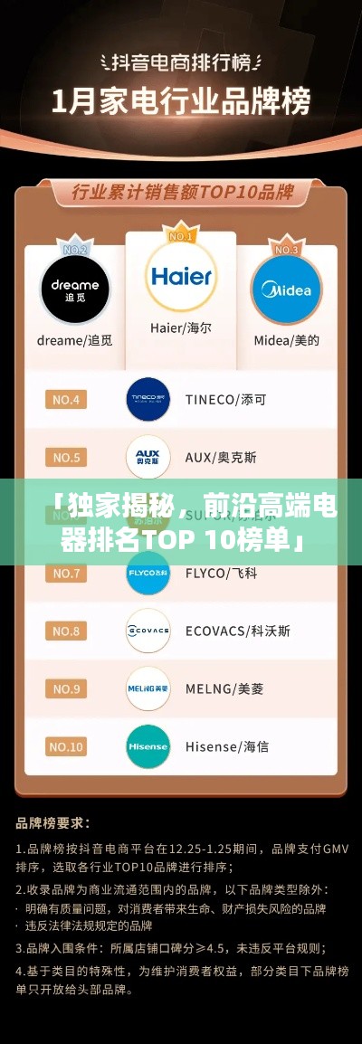 「獨(dú)家揭秘，前沿高端電器排名TOP 10榜單」