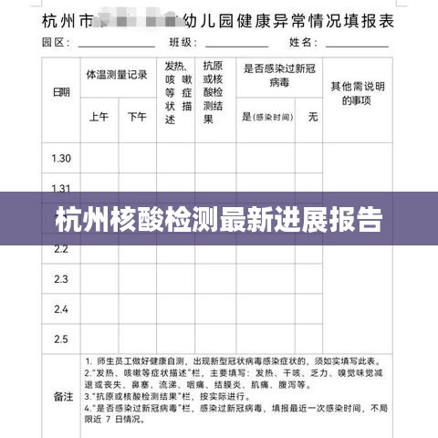 杭州核酸檢測最新進展報告
