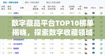 數(shù)字藏品平臺TOP10榜單揭曉，探索數(shù)字收藏領(lǐng)域的全新疆界