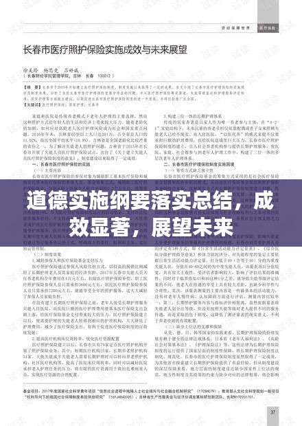 道德實(shí)施綱要落實(shí)總結(jié)，成效顯著，展望未來(lái)