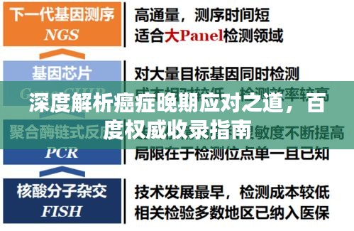 深度解析癌癥晚期應(yīng)對之道，百度權(quán)威收錄指南