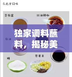 獨(dú)家調(diào)料蘸料，揭秘美味背后的秘密匠心，令人垂涎欲滴！